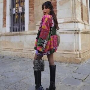 Multicolor Soft Bomber Jacket